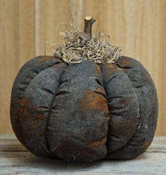 '+Stuffed Black Pumpkin - The Fox Decor